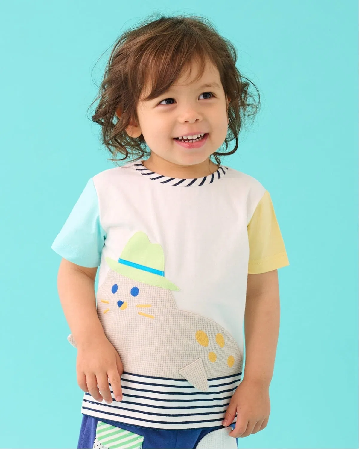 Детская футболка с принтом тюленя, с коротким рукавом, baby cheer, Off White