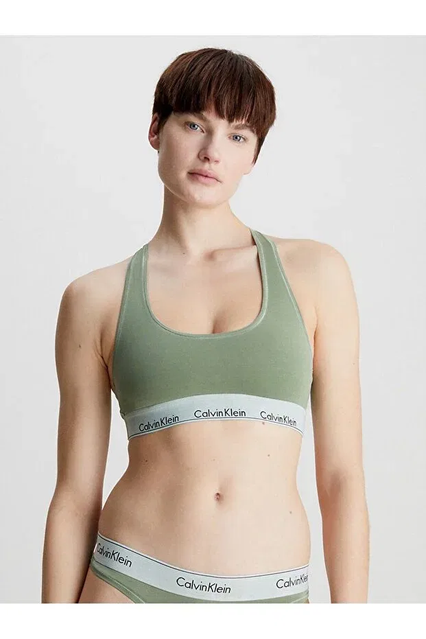 Женская бралетте с длинным рукавом Calvin Klein, Green — фото 3