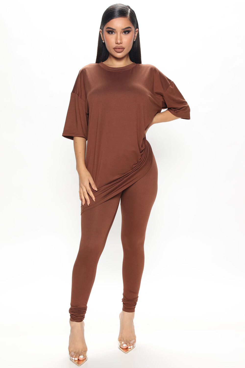 

Леггинсы Fashion Nova ST7199, коричневый