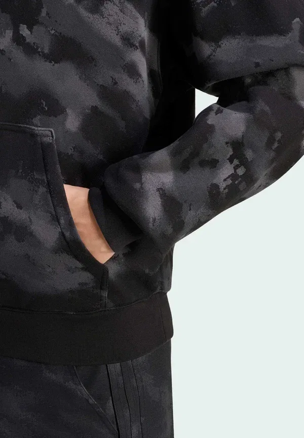 Толстовка с капюшоном в камуфляжной расцветке Adidas Originals, черный — фото 4