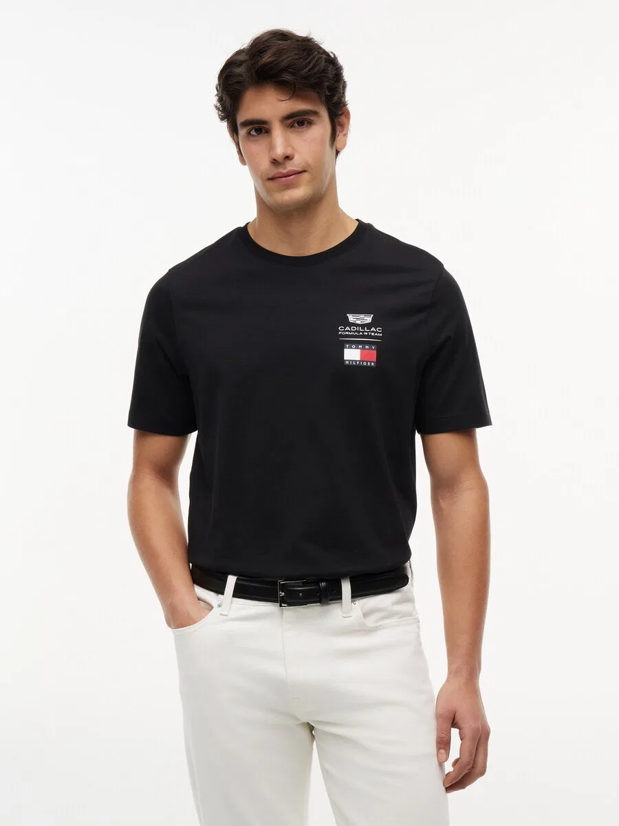 Футболка TOMMY HILFIGER 'TH x CF1' черного цвета — фото 2
