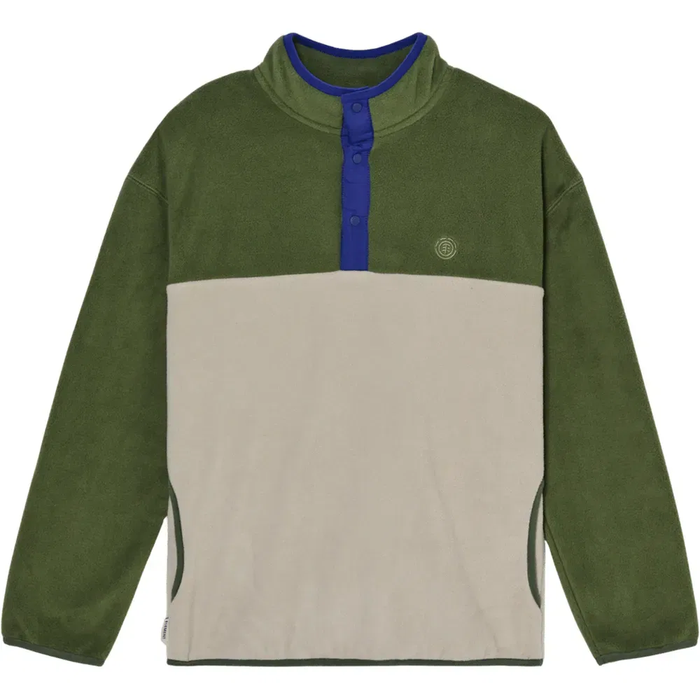 Детский свитшот из флиса с полузамком Element Abenaki Polar, Green