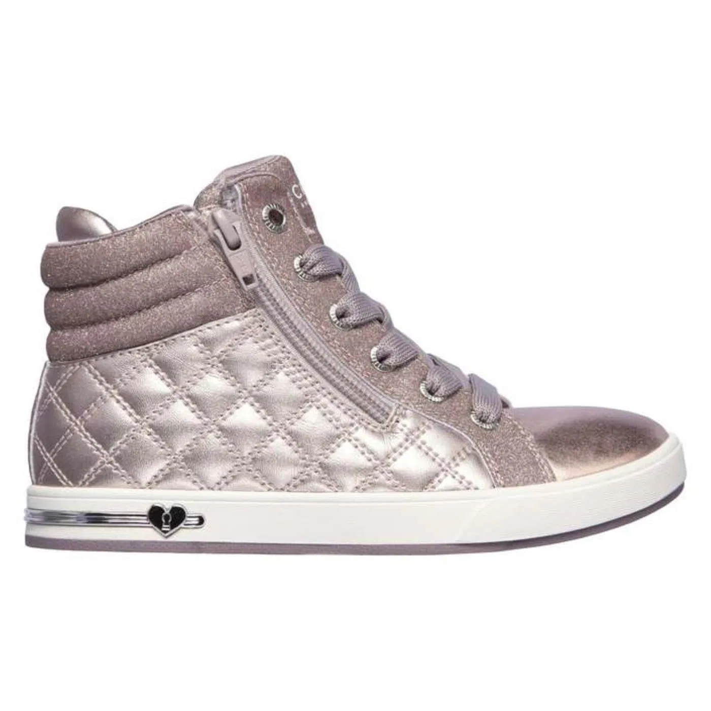 Детские кроссовки с высоким верхом Shoutouts Quilted Squad Skechers, Violett
