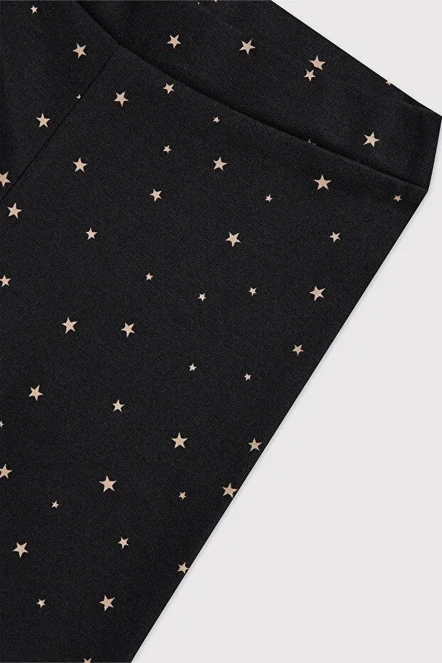 Детские леггинсы для девочек с принтом Star Pattern Babokah, Starred — фото 3