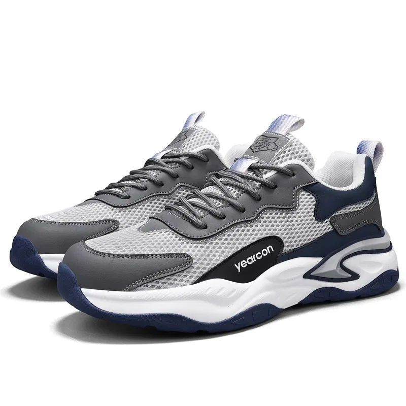 Кроссовки повседневные на платформе YEARCON Light Gray/Blue — фото 4
