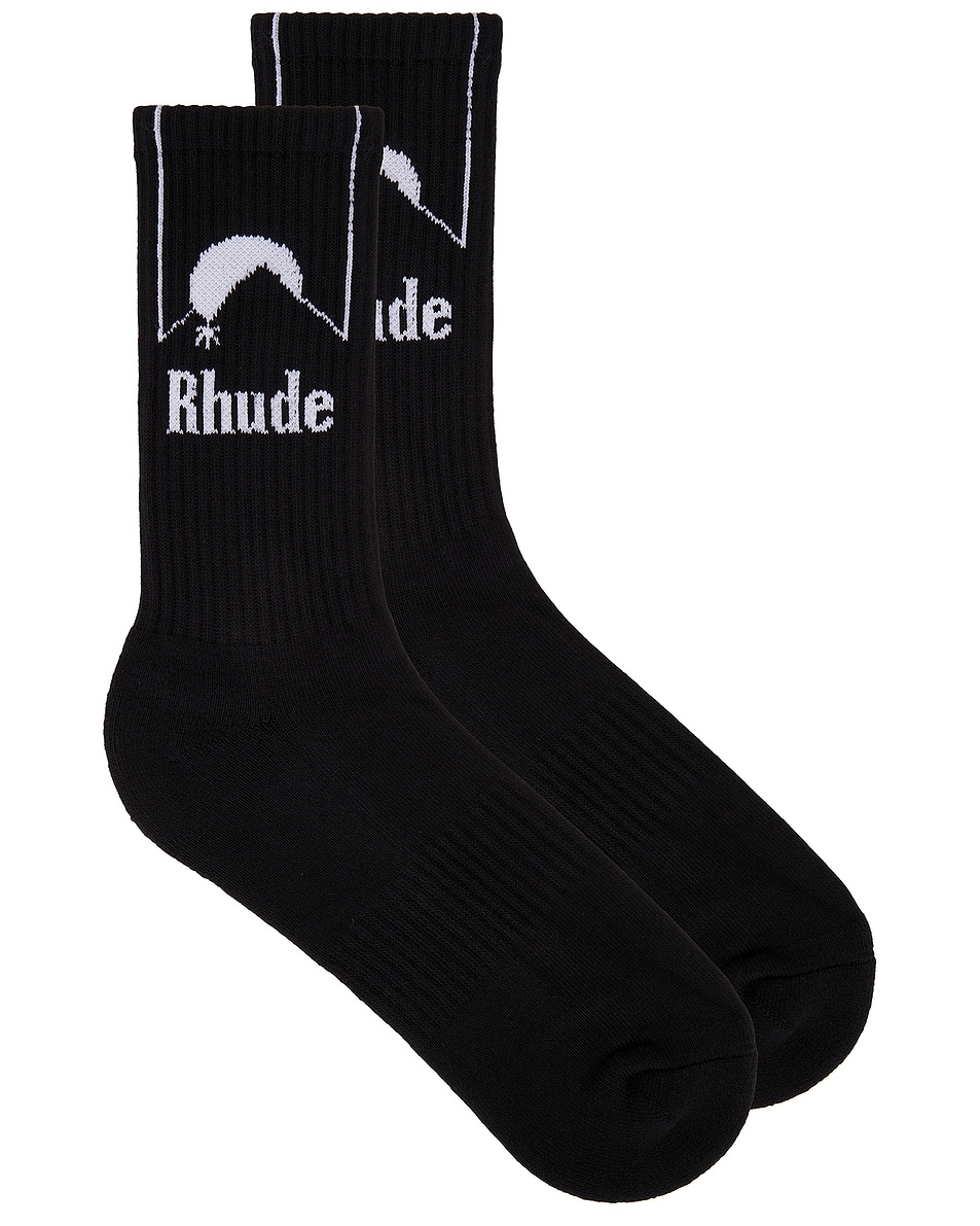 

Носки лунного света Rhude, цвет Black & White