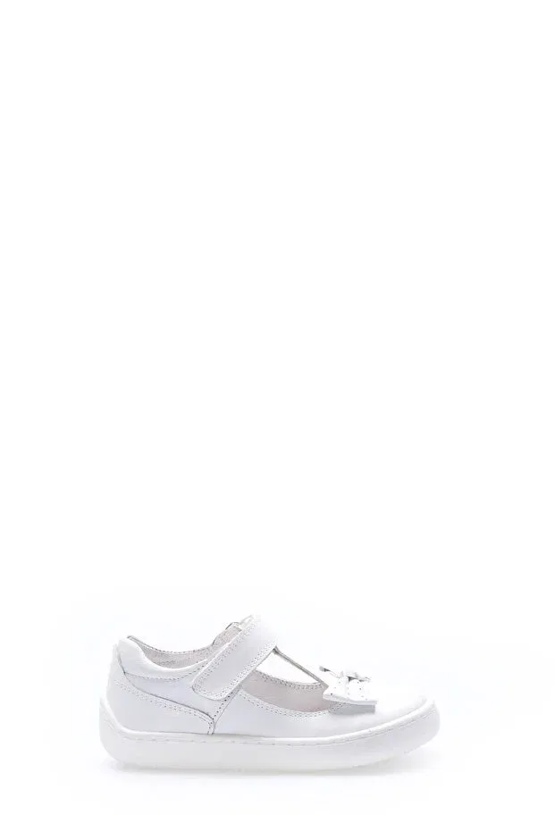 Детские повседневные туфли для девочек из натуральной кожи Mirgeshoes, White — фото 3