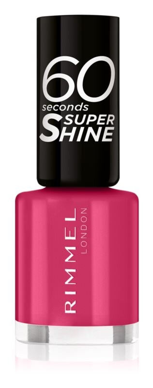 Лак для ногтей Rimmel 60 Seconds Super Shine, оттенок 323 Funtime Fuchsia 8 мл — фото 2