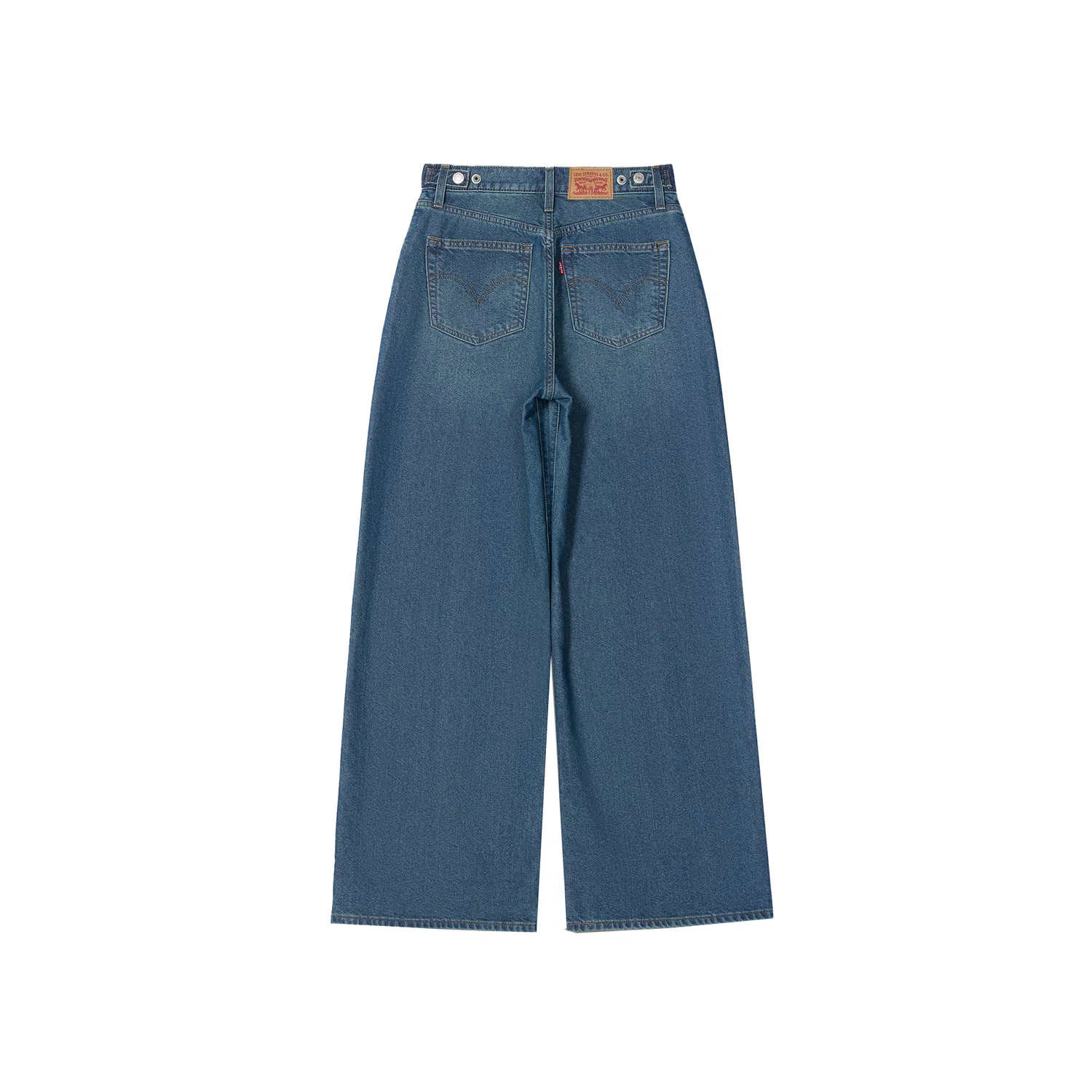 Женские джинсы прямого кроя Levi's, Medium Blue — фото 3