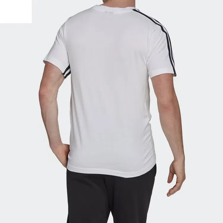 Футболка с коротким рукавом спортивная M 3S Tape Tee Adidas, белая — фото 3