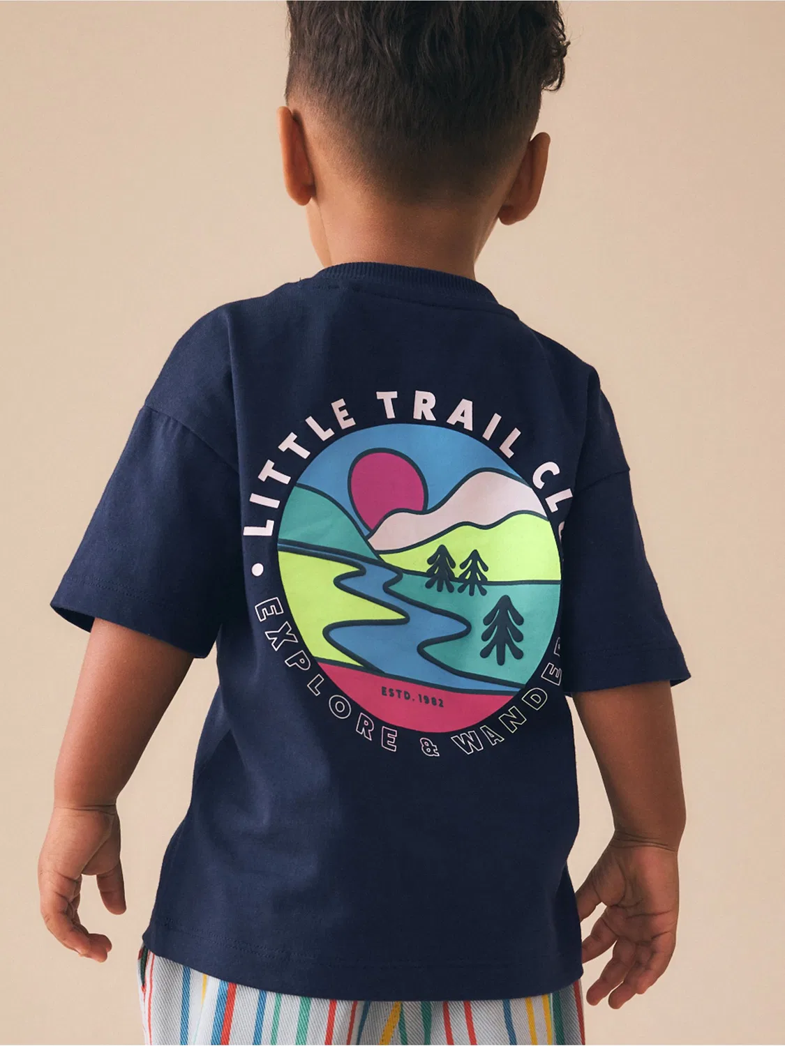 Футболка с принтом Trail Scene Next, Navy Blue