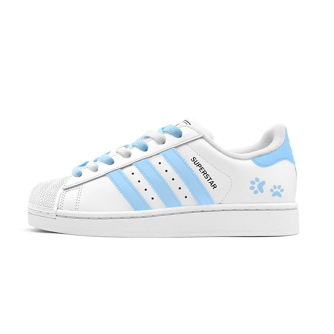Детские кроссовки для скейтбординга с низким профилем Superstar 2 Adidas Originals, White Blue