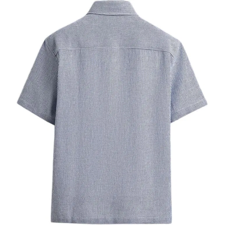 Мужская рубашка с принтом Sea Blue/White ZARA, Sea Blue/White — фото 3