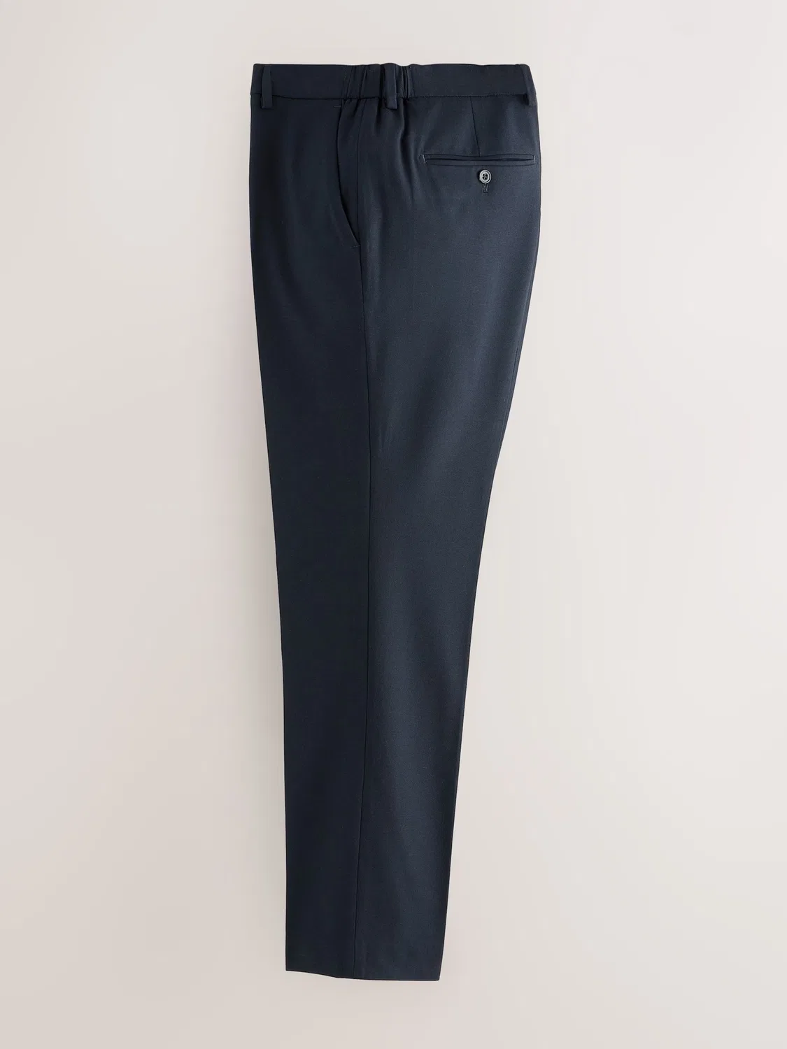 Брюки Next Regular Pleated Pants Motionflex темно-синего цвета — фото 2