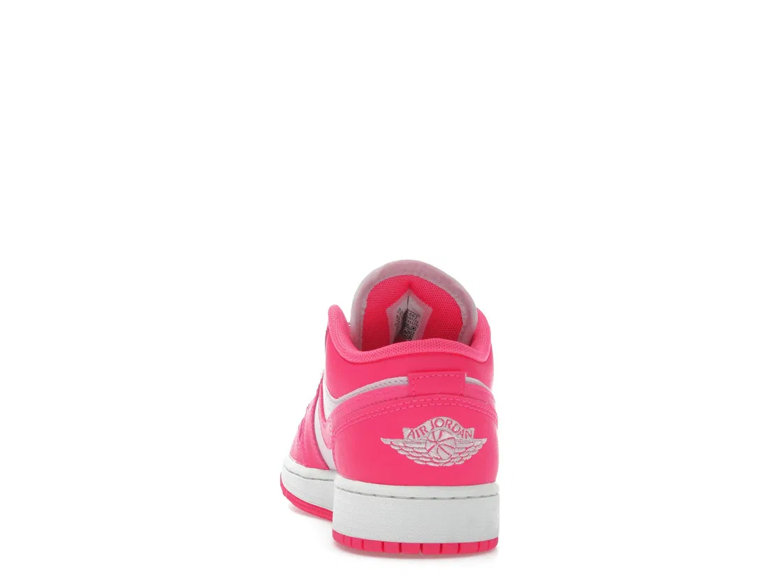Детские кроссовки с низким верхом Jordan 1 Low Valentines Day Jordan, Pink Foam/Hyper Pink/Sail — фото 4