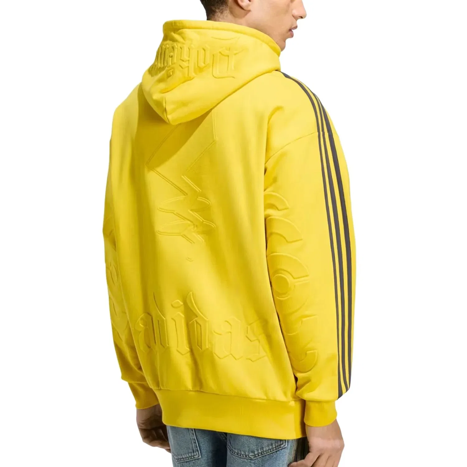 Мужское худи Pokemon Teamgeist Hoodie Asia Sizing 'Hazy Yellow' adidas, Hazy Yellow — фото 3