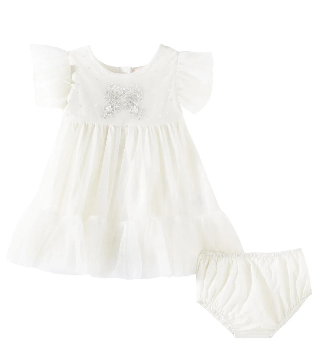 Платье из тюля Baby Wrapped Up Tutu Du Monde, белый