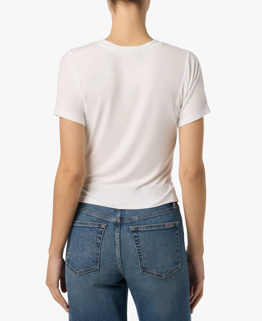 Топ с запахом и скрученным узлом Joe's Jeans, Белый — фото 3