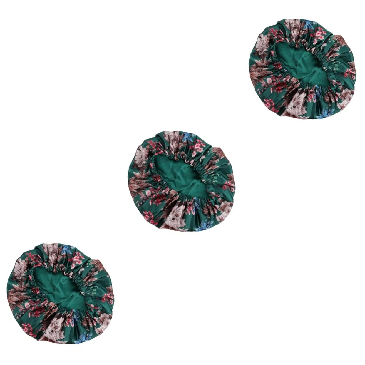 Шапочка для душа Satin, Angoily, набор из 3 шт, 30x20.5x3 см, Grün