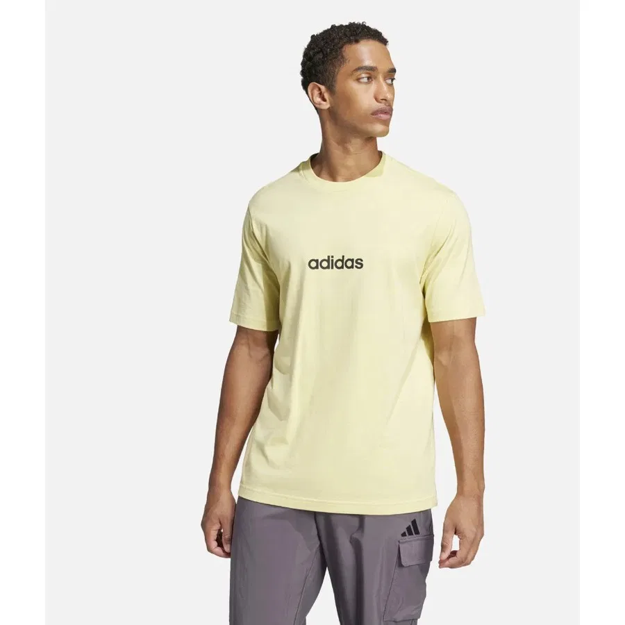 Футболка с коротким рукавом Sportswear Essentials Linear Single Jersey adidas, Желтый