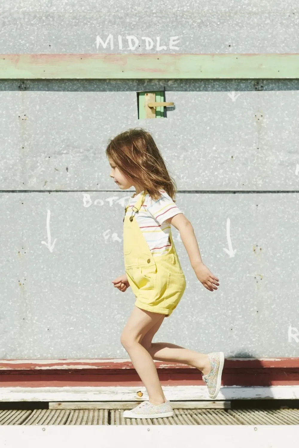 Детская футболка с радужными полосами Dotty Dungarees, Multi — фото 4