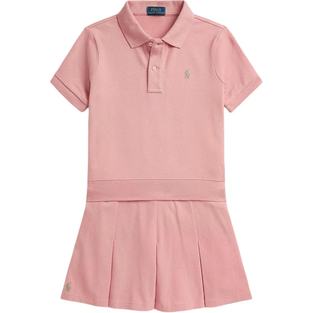 Детское поло с воротником-поло Rose Pink Polo Ralph Lauren
