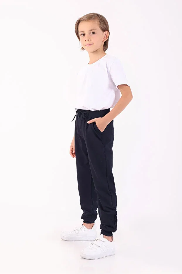 Детские спортивные штаны для мальчиков хлопковые Basics Rekormoda, Beige — фото 4