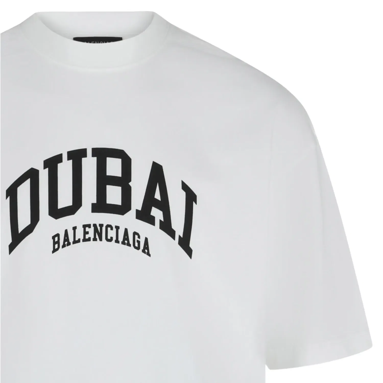 Футболка Balenciaga Medium-Fit из серии Dubai Cities, белый — фото 3