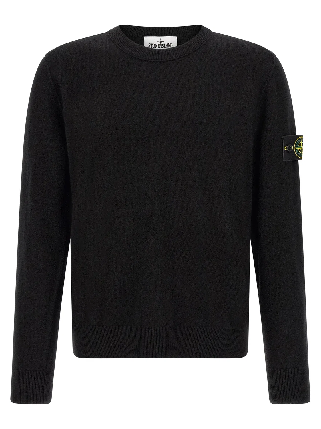 Свитер "Бейдж Stone Island", черный