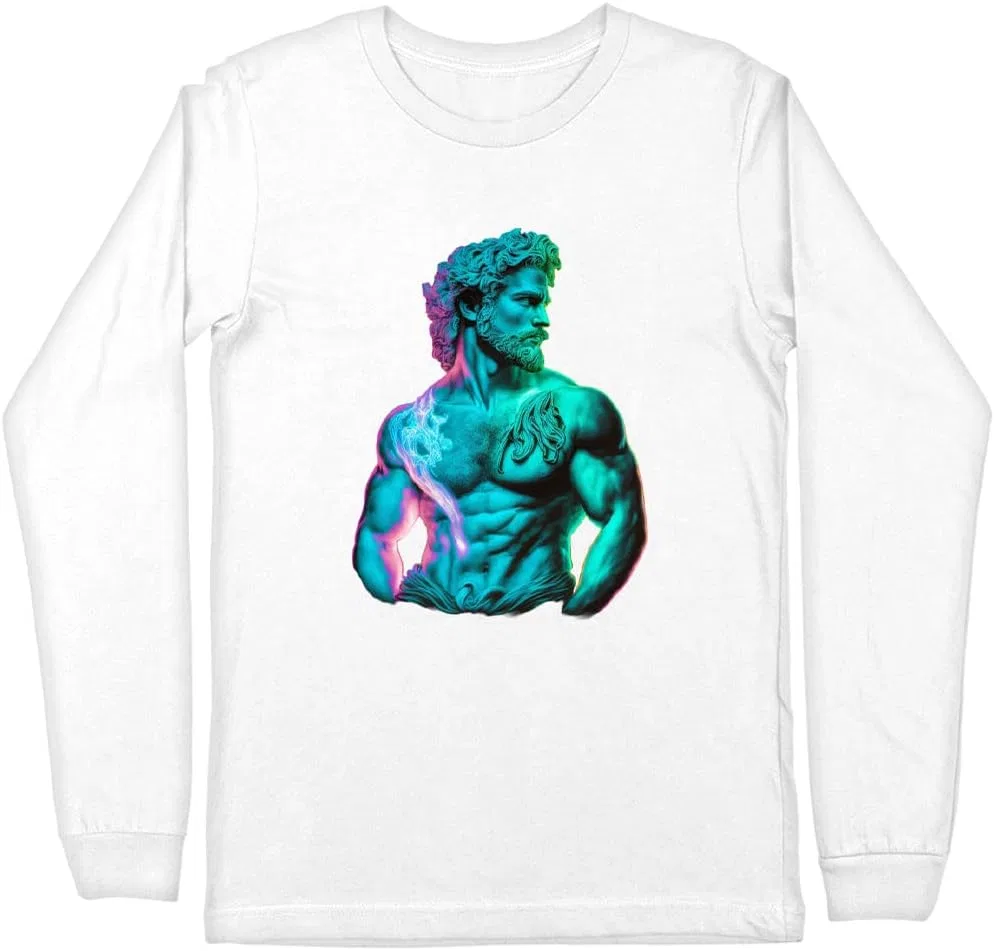 Футболка с принтом God Graphic Long Sleeve, White