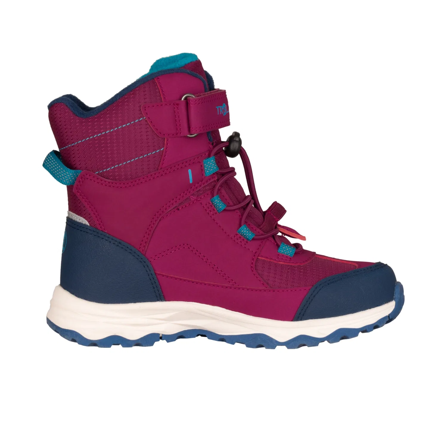 Детские зимние ботинки снегозащитные KIDS HAFJELL WINTER BOOTS XT TROLLKIDS, Bright Berry/Dark Turquoise — фото 3