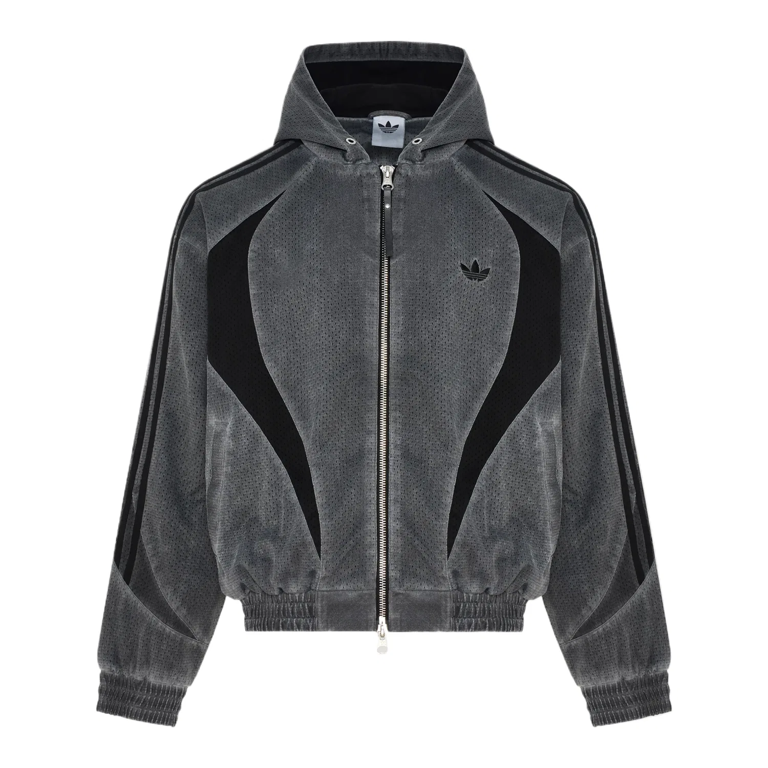 Женская куртка с капюшоном среднего прямого кроя Adidas Originals, Dark Gray
