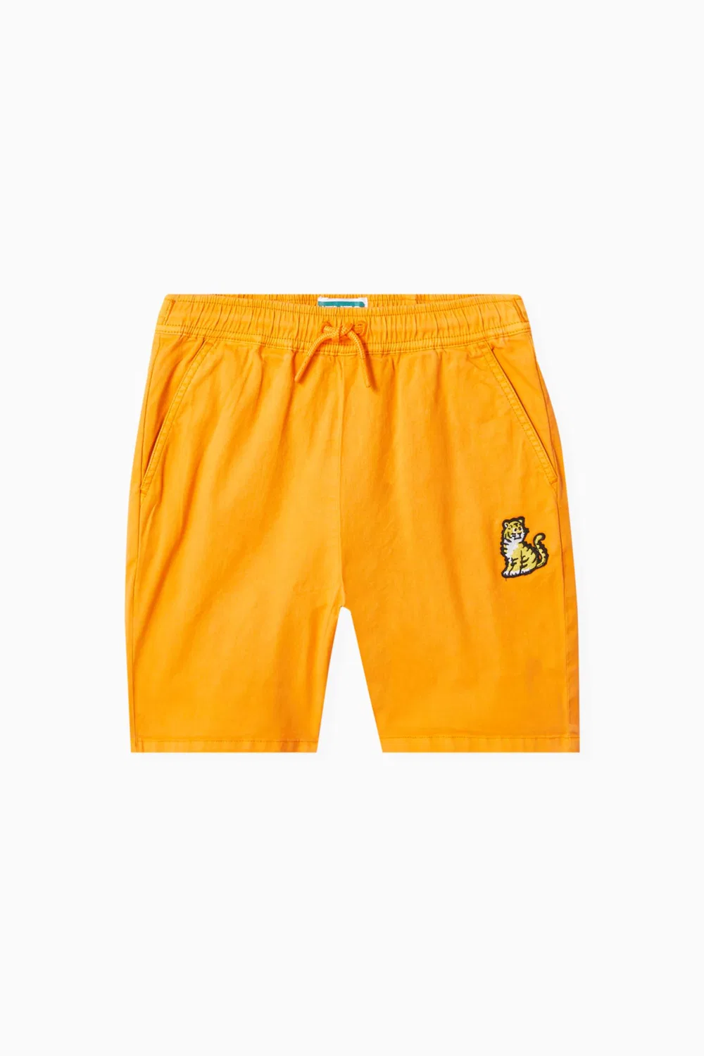 Шорты с принтом тигра Bermuda KENZO KIDS, оранжевый