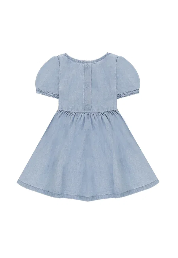 Платье с животными Denim dress Stella Mccartney Kids, celeste, светло-голубой — фото 2