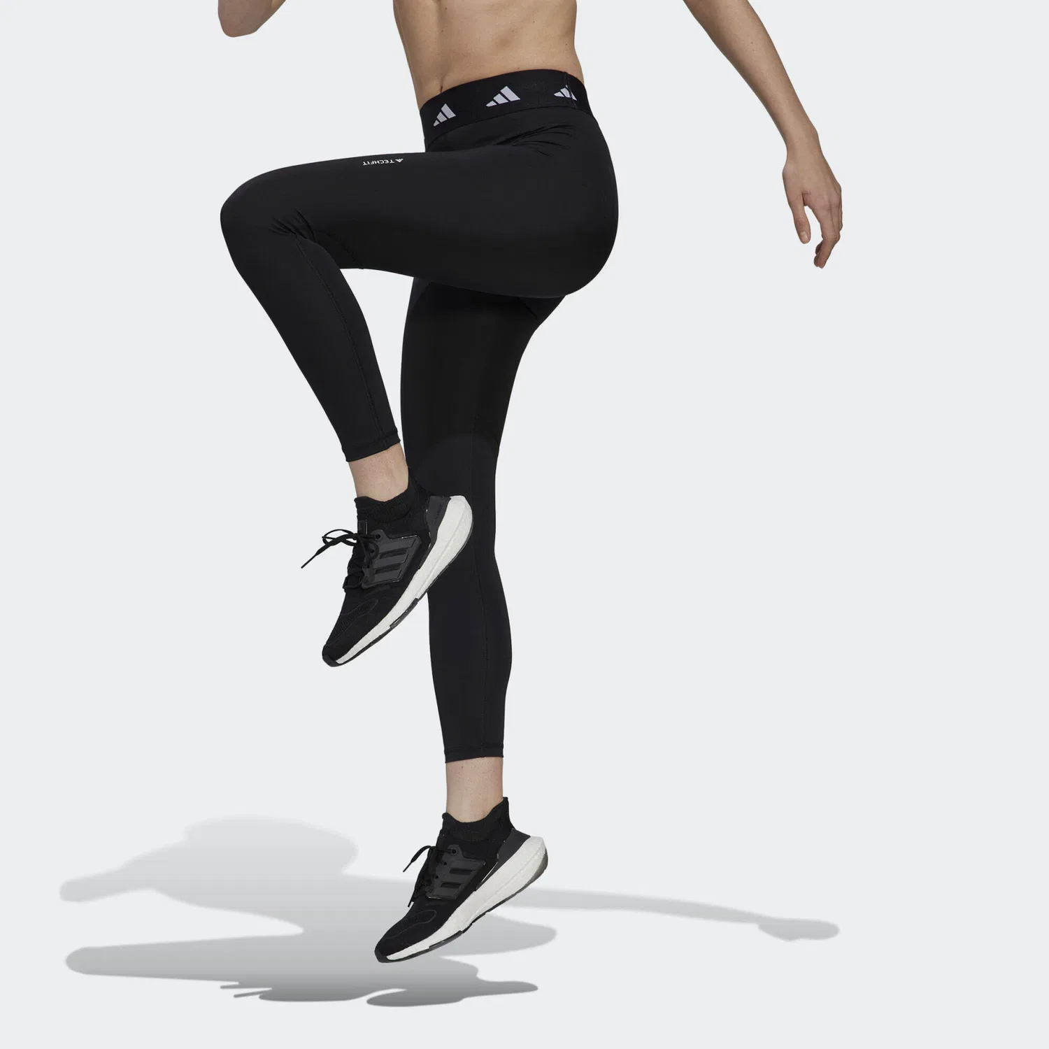 Женские леггинсы с компрессией Techfit 7/8 Adidas, Schwarz