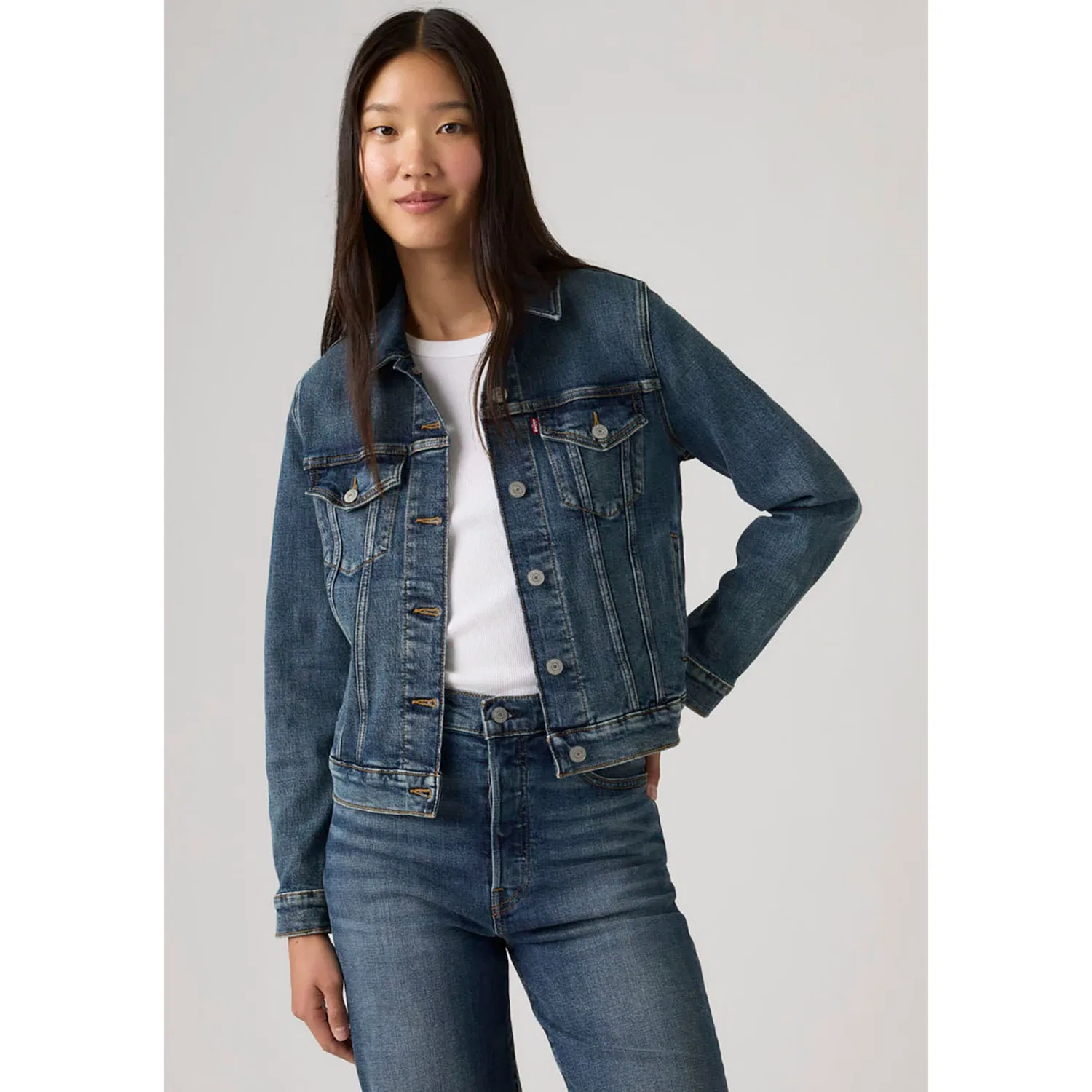 Женская джинсовая куртка Original Trucker Levi's, Select Us Trucker — фото 2