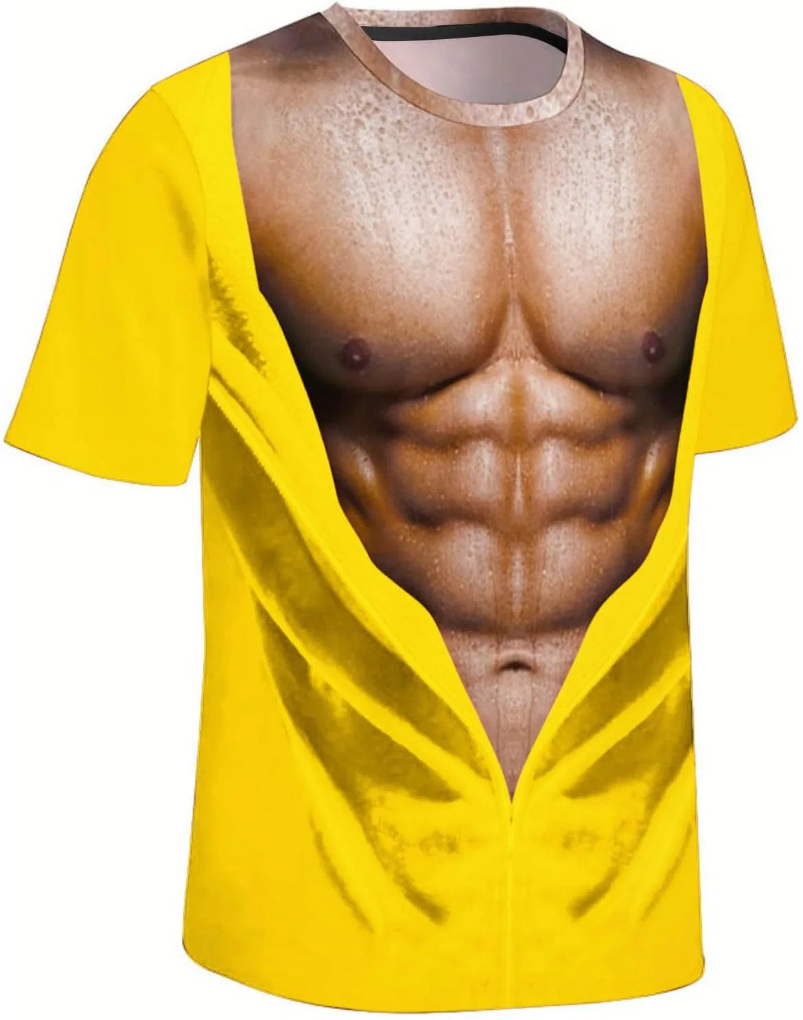 Мужская футболка с принтом Oversize Generic, Yellow — фото 4