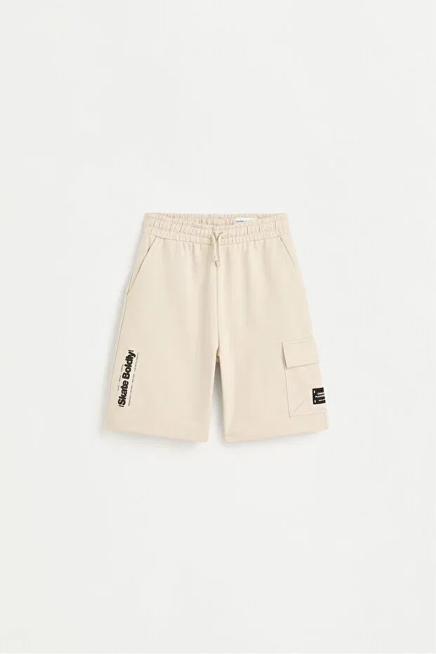 Детские шорты-карго хлопковые Lefties, Light Sand Color