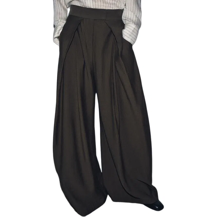 Женский деловой костюм с лацканами Umber 6136/044/737 ZARA, Brown/Dark Gray