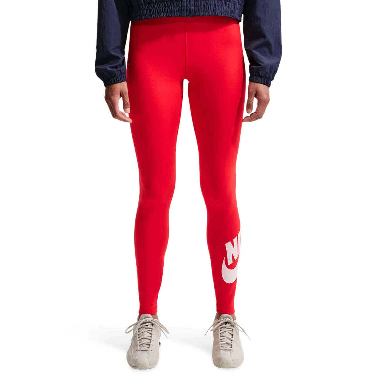 Женские леггинсы NSW Classic Graphic HR Futura Nike, цвет University Red/White