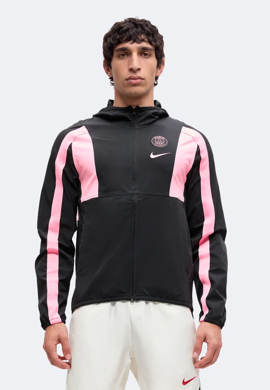 Энергетическая тренировочная куртка ПСЖ Nike Performance, Black/Pink Beam