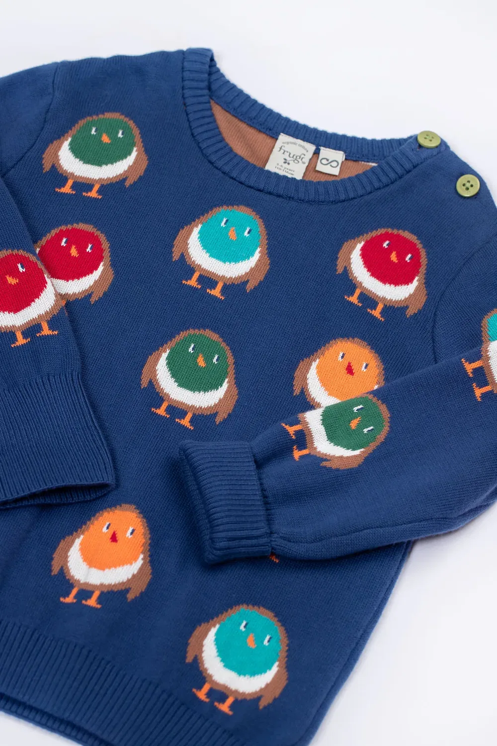 Детский джемпер с принтом Jolly Frugi, Navy — фото 4