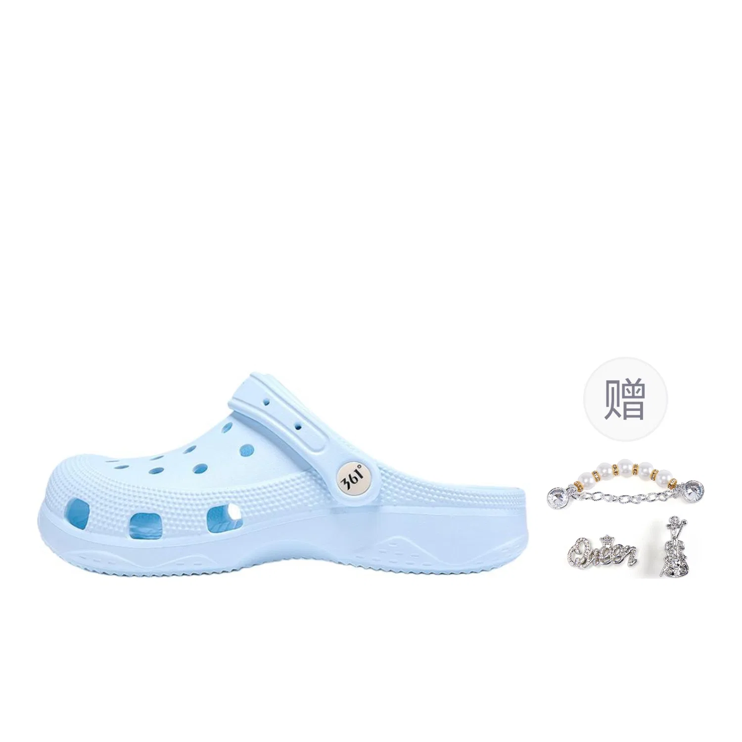 Детские сабо с принтом 361° Breathable Blue+Star Chain Sweetheart, Breathable Blue+Star Chain Sweetheart