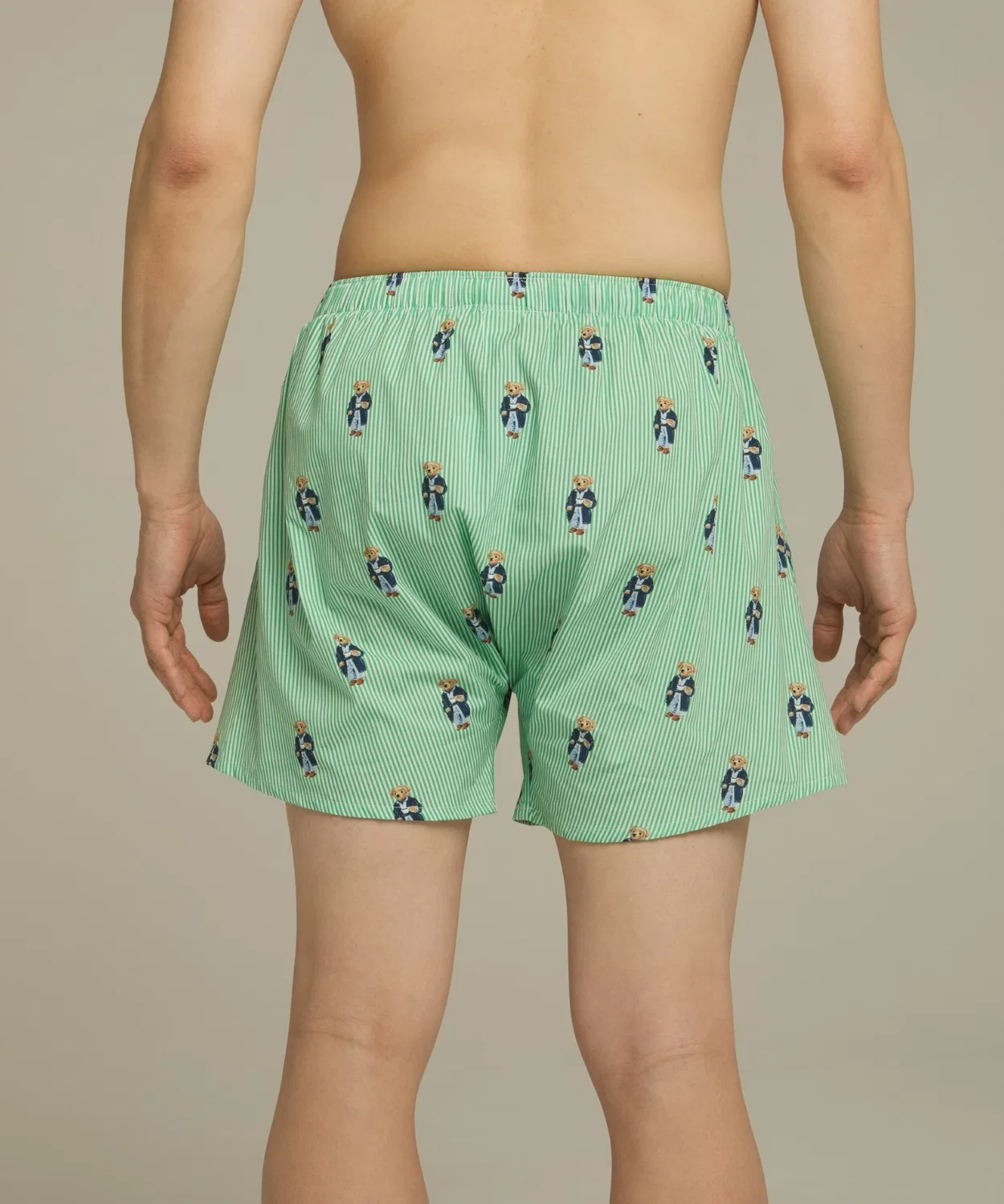 Мужские трусы-боксеры с принтом Morning Robe Bear POLO RALPH LAUREN, Green — фото 4