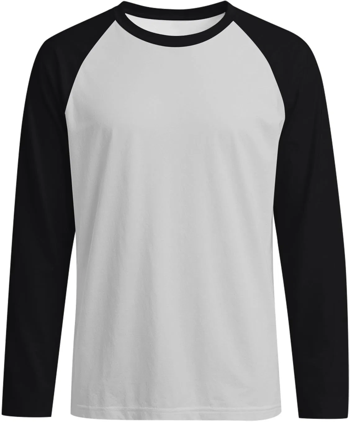 Мужская длинная футболка с круглым вырезом, M-3XL, Black — фото 4