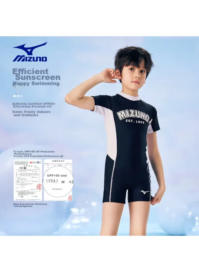 Плавки-комбинезон детские с защитой от солнца Mizuno, желтый — фото 2