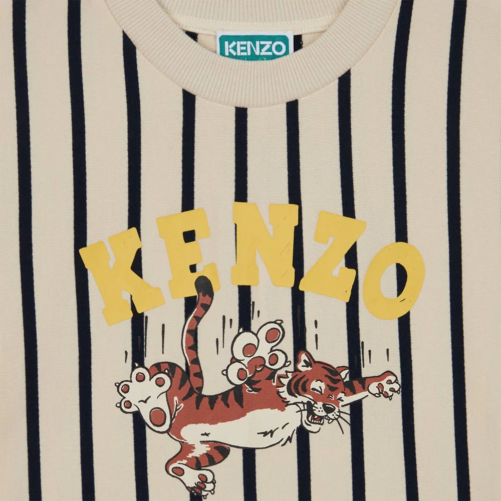 Детская футболка с круглым вырезом Multicolor KENZO — фото 4