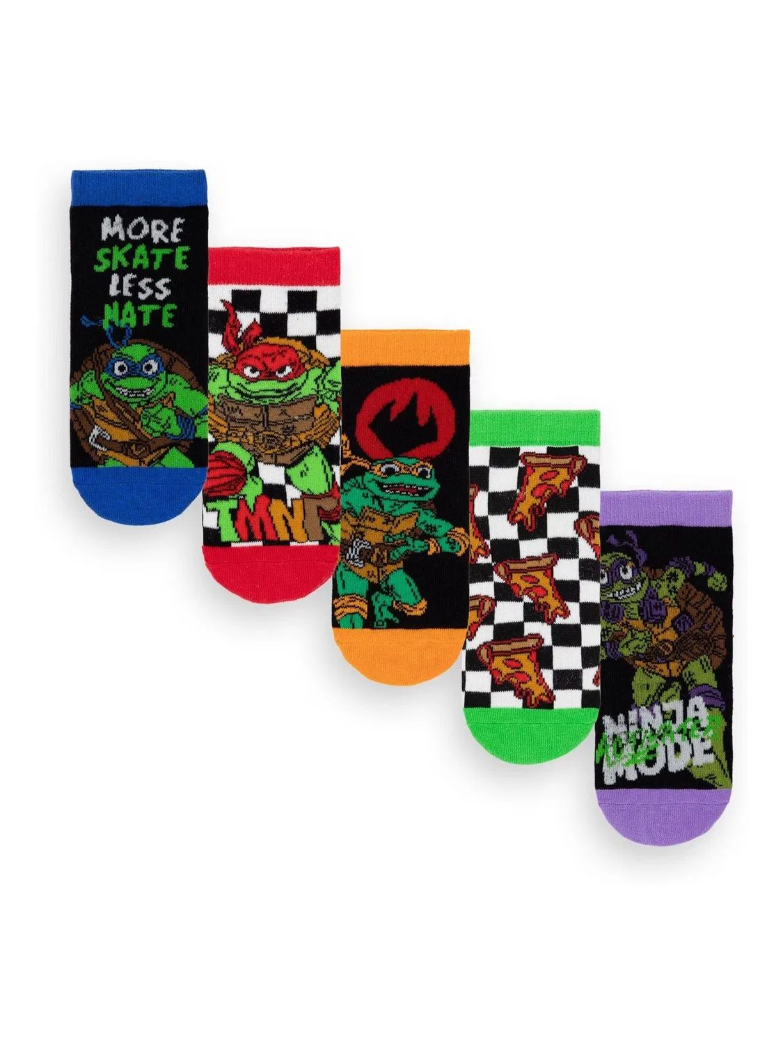 Носки Teenage Mutant Ninja Turtles, набор 5 пар Vanilla Underground, черный