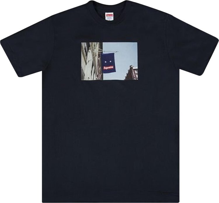 

Футболка Supreme Banner Tee 'Navy', синий