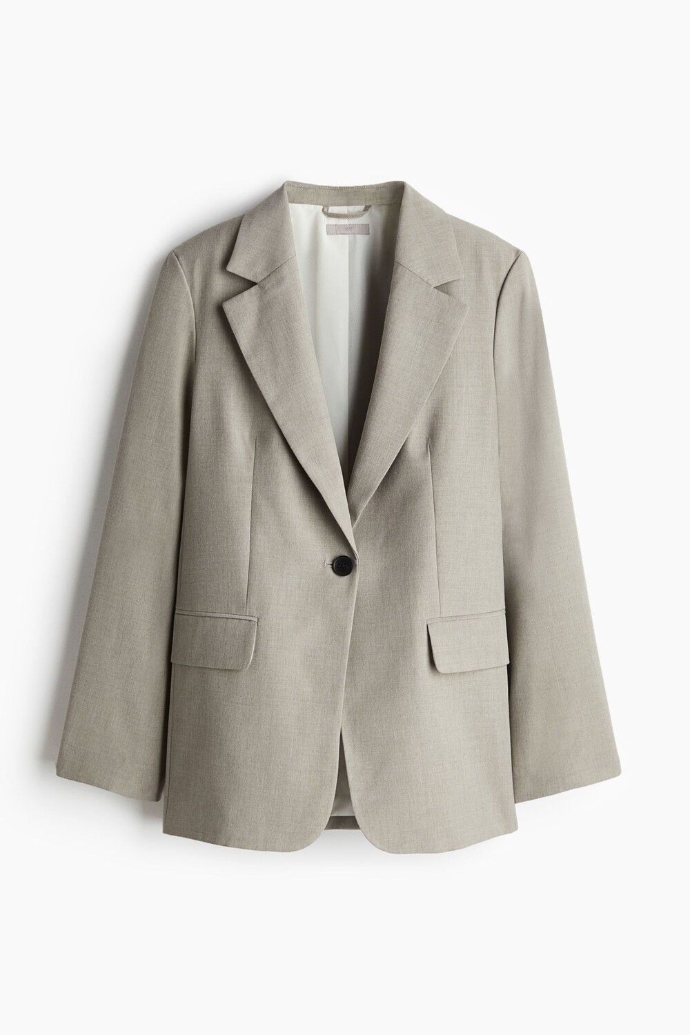 

Пиджак H&M Single-breasted, серо-бежевый